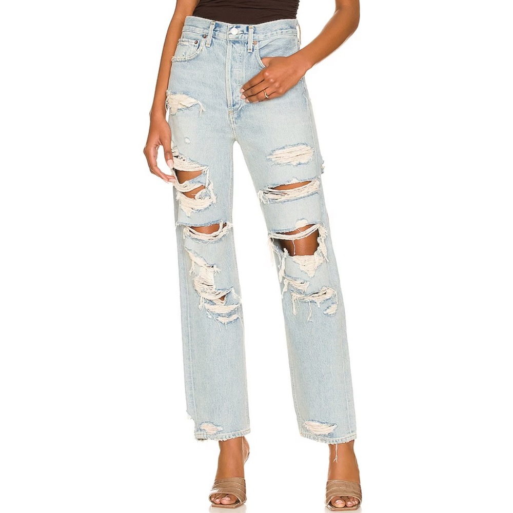 Agolde 90s mid rise loose fit unhinged jeans 27